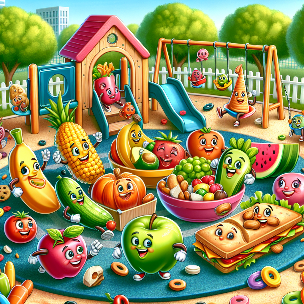 Poster Edukasi: Pesona Kartun dalam Makanan Sehat untuk Anak-anak